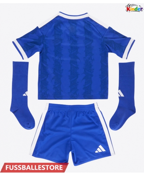 Günstige Leicester City Heimtrikotsatz Kinder 2026-27 Kurzarm (+ Kurze Hosen)
